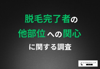 【脱毛経験者の“次の関心”を徹底調査】満足度92%の先にある選択とは?「VIO」脱毛が人気上位に
