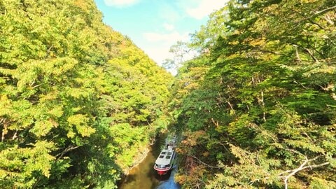 幅7メートルの水路に息づく先人の礎　江戸時代の“一大プロジェクト”で完成した裏見川　遊覧船で巡る紅葉の三方五湖