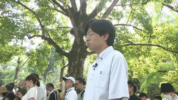 2024年8月6日、広島で黙とうを捧げた