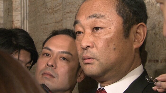 ”告発”する宮澤博行 衆議院議員(2023年12月撮影)
