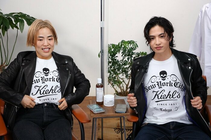 お揃いのTシャツでペアルック