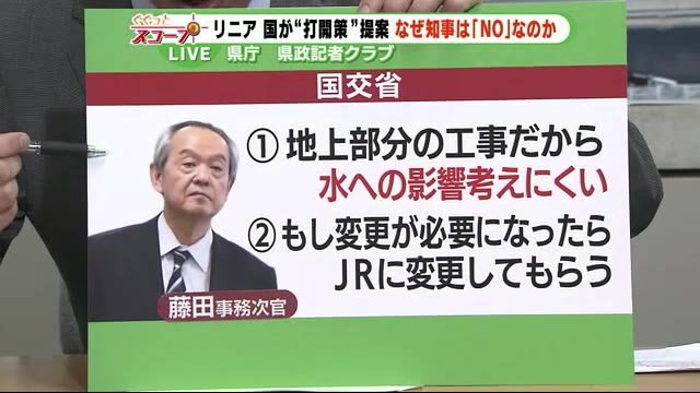 【記者解説】リニア 静岡県知事×国交省事務次官 会談時間は予定の倍になるも話は堂々巡りに
