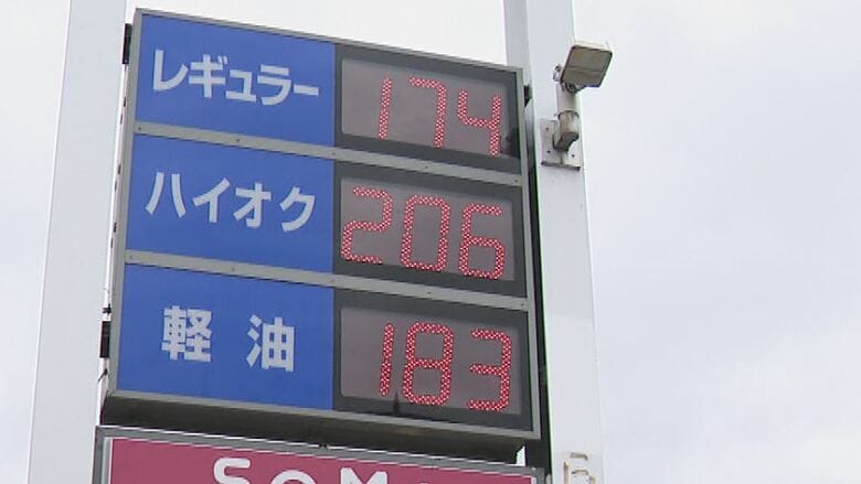 ガソリン価格195円→174円　1週間前に29円値上げ…そして21円の値下げ　客「「もうちょっと安いといいな」　スタンド「補助金が出て助かります」　長野市｜FNNプライムオンライン