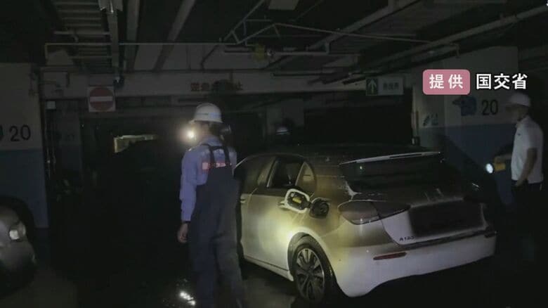水没した地下駐車場は排水完了…記録的な大雨に見舞われた四日市市 住宅の浸水被害等を証明する書類の発行開始｜FNNプライムオンライン