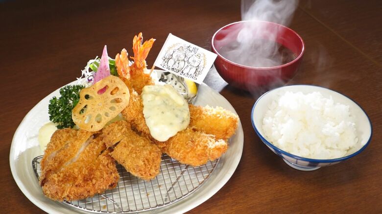 「豊臣兄弟！」効果も…創業64年 名古屋市中村区の老舗洋食店『名代とんかつ八千代 味清』“あやかり定食”が話題に｜FNNプライムオンライン