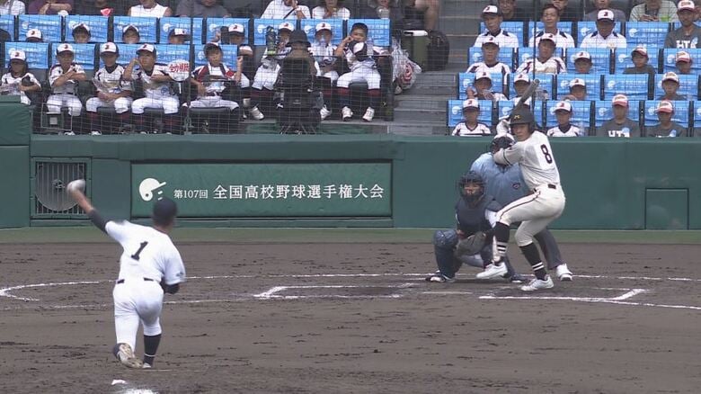 【夏の甲子園】終盤まで接戦も1本出ず…松商学園（長野）は岡山学芸館（岡山）に敗れ初戦で姿を消す｜FNNプライムオンライン