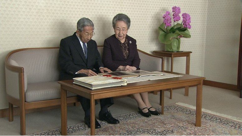 平成23（2011）年10月 結婚70年を迎えられた三笠宮ご夫妻