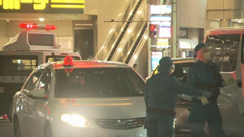 事件現場（JR長野駅前　1月22日夜）