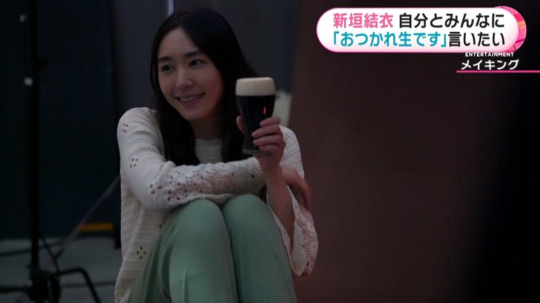 撮影の合間も和やかに