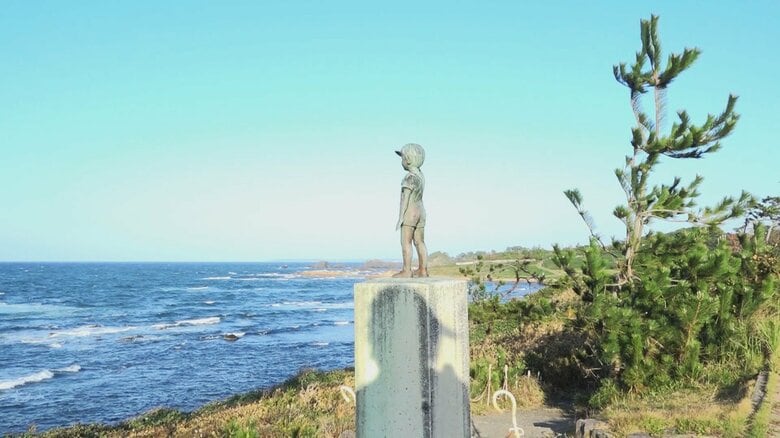 坊やの視線の先には絶景