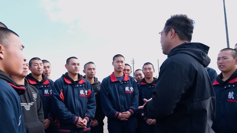 グラウンドでのミーティング（3月29日）