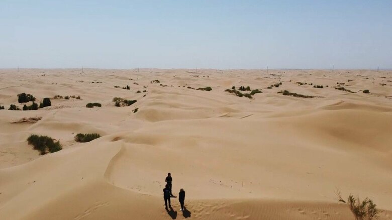 「黄砂」の発生源の一つとされるクブチ砂漠