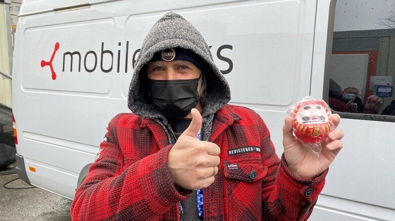 外国人カメラマンと初対面を果たしたのは大会終了後