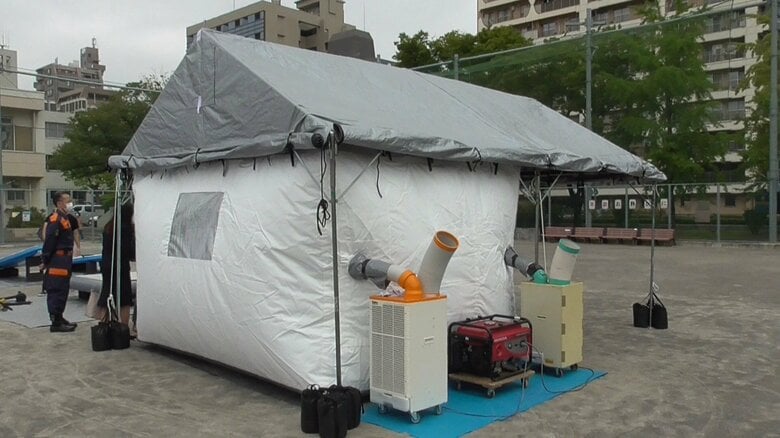 熱中症対策のテント