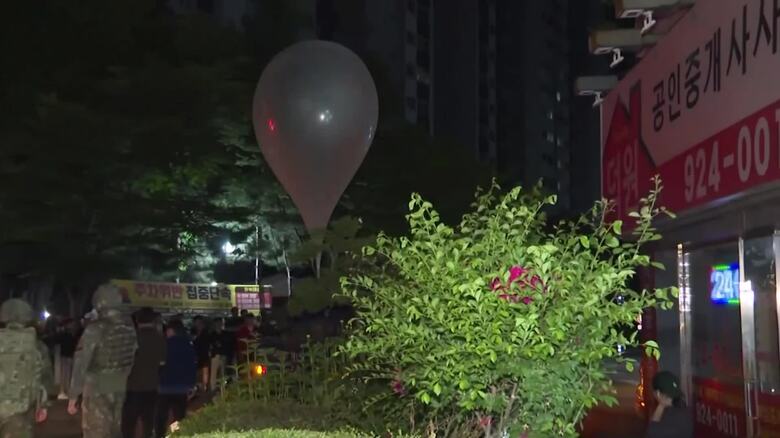 北朝鮮の「ゴミ風船」