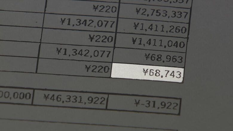 田口容疑者の銀行残高は6万円余りに