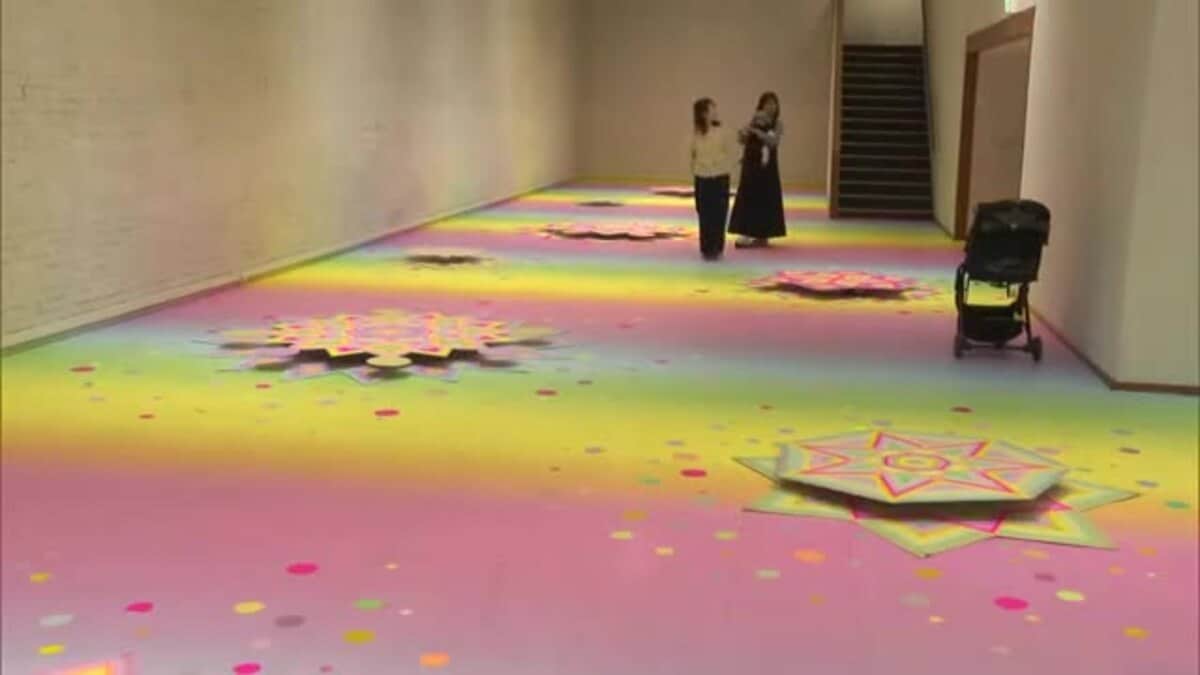 マスキングテープの芸術作品が一堂に…倉敷アイビースクエアで