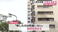 「ナイフで刺された」男性が自ら１１０番　仙台市内で知人男性の腹を刺した２２歳女を傷害の疑いで逮捕