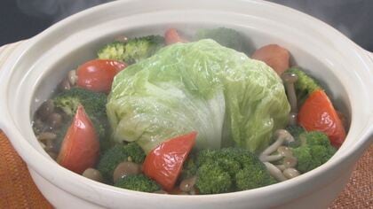 食品ロスを楽しく削減…料理研究家が直伝“まるごとレタス鍋”　ぐるなび発表「まるごと鍋」は自宅でも　