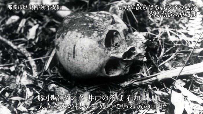 道端にある白骨遺体