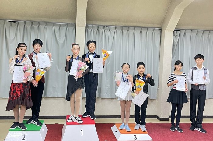 アイスダンスの表彰台