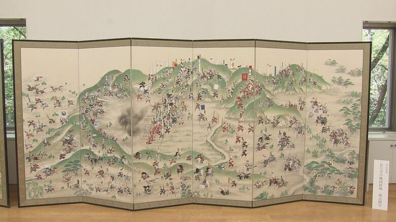 1584年に家康と秀吉が争う…『長久手の戦い』を描いた屏風を復元 愛知県立芸術大学の卒業生らが約4年がかりで｜FNNプライムオンライン