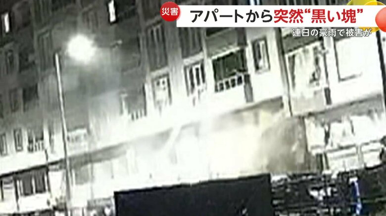 「“爆発音”で目が覚めた」大量土砂がアパートに直撃…ガラスや壁が吹っ飛び貫通　連日の豪雨で1人死亡4人ケガ　トルコ｜FNNプライムオンライン