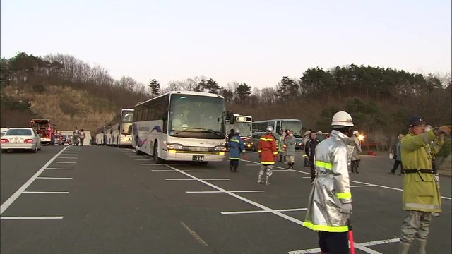 2011年3月　避難の様子