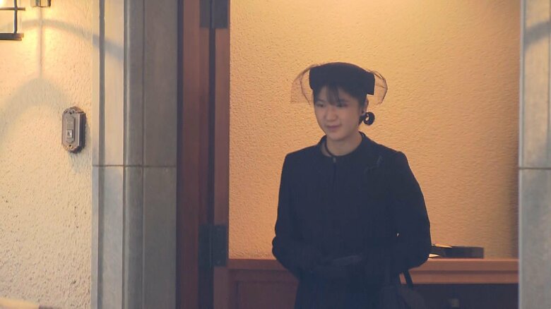 「正寝移柩の儀」に参列された愛子さま