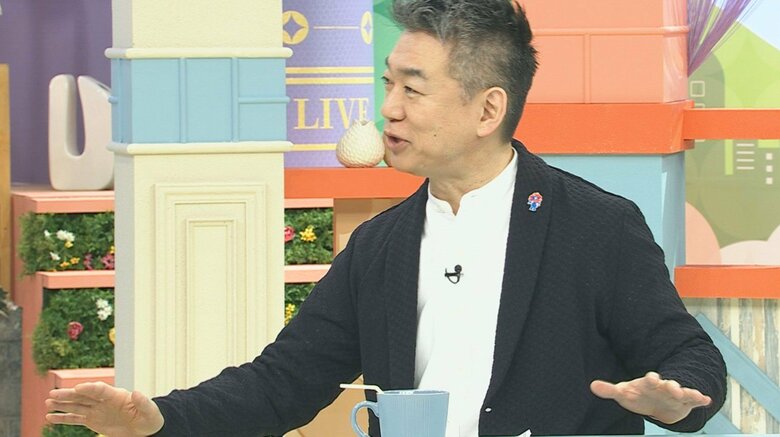 橋下徹氏 関西テレビ「旬感LIVEとれたてっ！」より