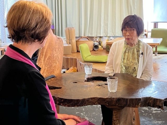 被爆者の小倉桂子さんに被爆体験を聞く