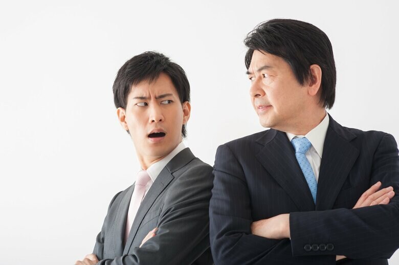 イメージ（新入社員と上司）