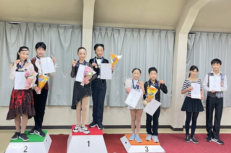 アイスダンスの表彰台