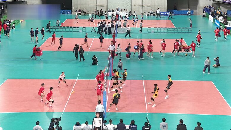 春高バレー1回戦　北海道科学大高戦