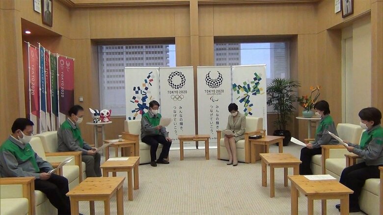 都議会公明党から小池知事への要望　19日