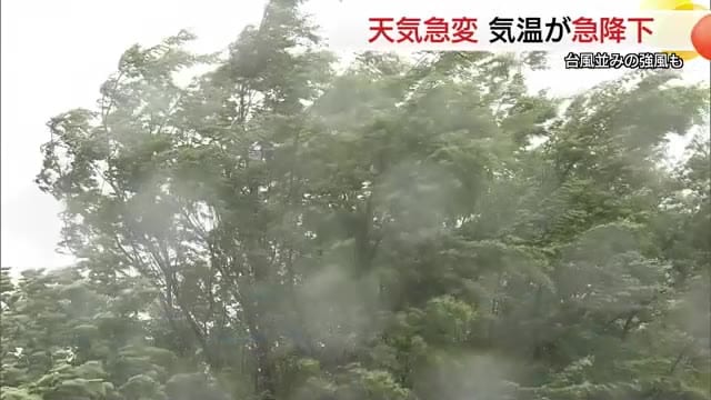 日本海で低気圧発達　隠岐で最大瞬間風速３１．６ｍなど“台風並み”強風吹き荒れる（島根）