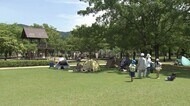 家族で緑の中でのんびりと・・・ 坂井市の緑と花に親しむイベント