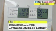 換気のタイミング教えます!室内の換気促す機械を寄贈【香川・高松市】