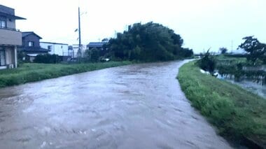 【速報】福井市原目町の荒川「警戒レベル5」溢水による氾濫が発生