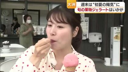 愛媛は１９日に夏日の所も…大洲の産直市「愛たい菜」のジェラートでヒンヤリ　新メニューも【愛媛】