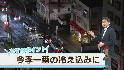 【動画・かごしまの天気12/3】寒い一日　4日は3日よりもさらに気温が下がり、今季一番の寒さの予想