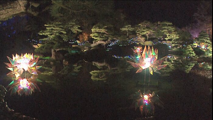 約130万球のLEDで浮かび上がる「黄金の島ジパング」