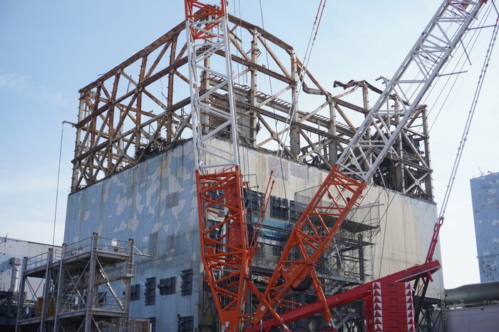 水素爆発を起こした1号機では、がれき撤去が進めらている