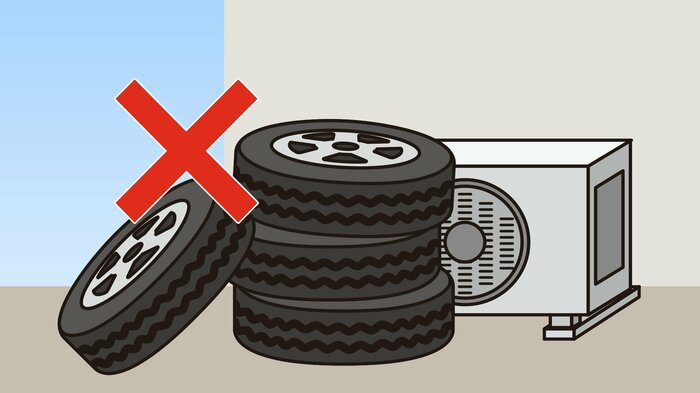 室外機周辺の整理整頓