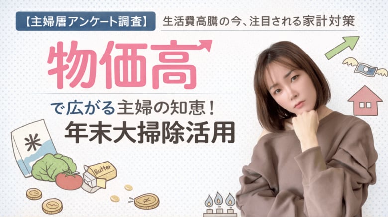 【75％が去年より支出増】物価高で広がる“主婦の知恵”。『年末不用品ボーナス』5万円以上を狙う人が半数。“実家資産”活用も