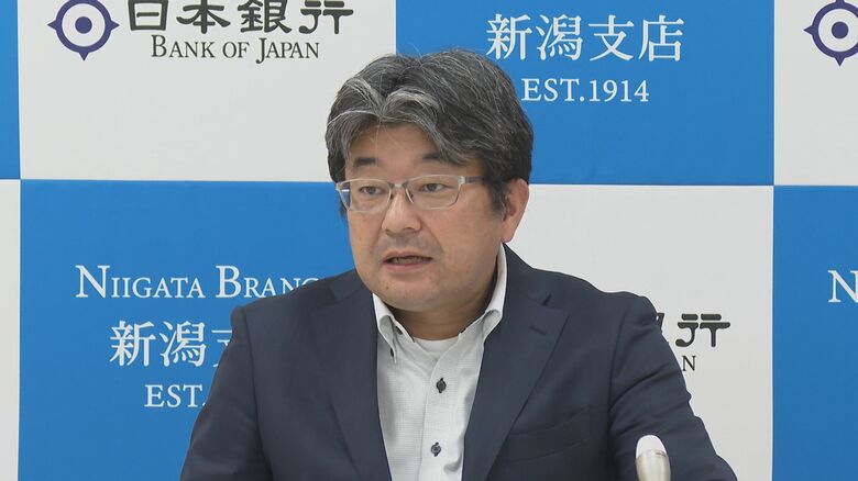 日本銀行新潟支店が県内景気について会見　トランプ関税の影響「自動車関連向けの受注に影響が若干出ている」｜FNNプライムオンライン