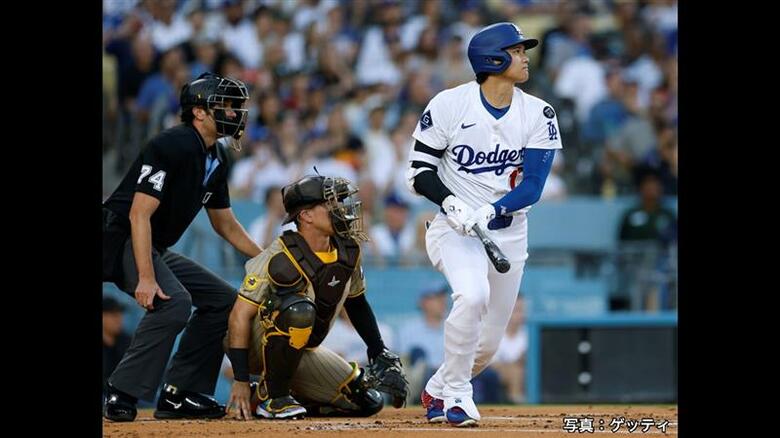 パドレスとの優勝争い占う首位攻防戦スタート！大谷翔平は貴重な打点をマーク　試合はドジャース連敗ストップ“同率首位”に｜FNNプライムオンライン