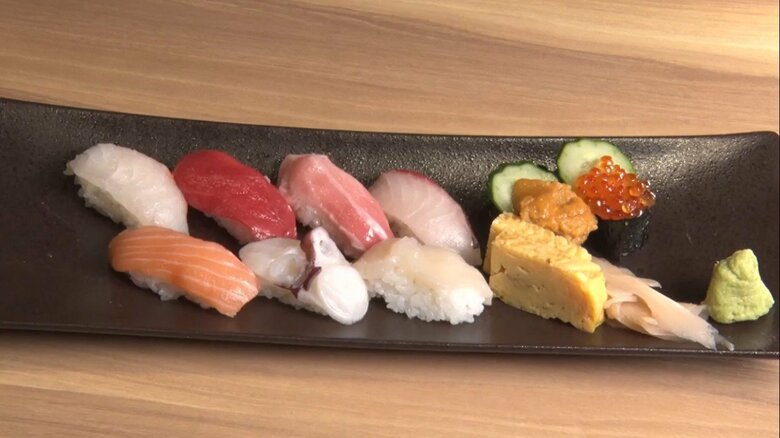 まぐろ赤身96円！ 40種のネタに居酒屋メニューも充実　ワタミが“家族で楽しめる”寿司店オープン｜FNNプライムオンライン