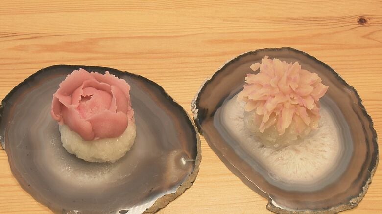 アートのような華やかさ…バラやキクをかたどった『花おはぎ』洋菓子店から業態変更した店主の“和菓子愛”｜FNNプライムオンライン