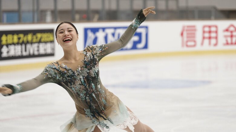 笑顔で滑り9度目の出場を勝ち取った白岩優奈